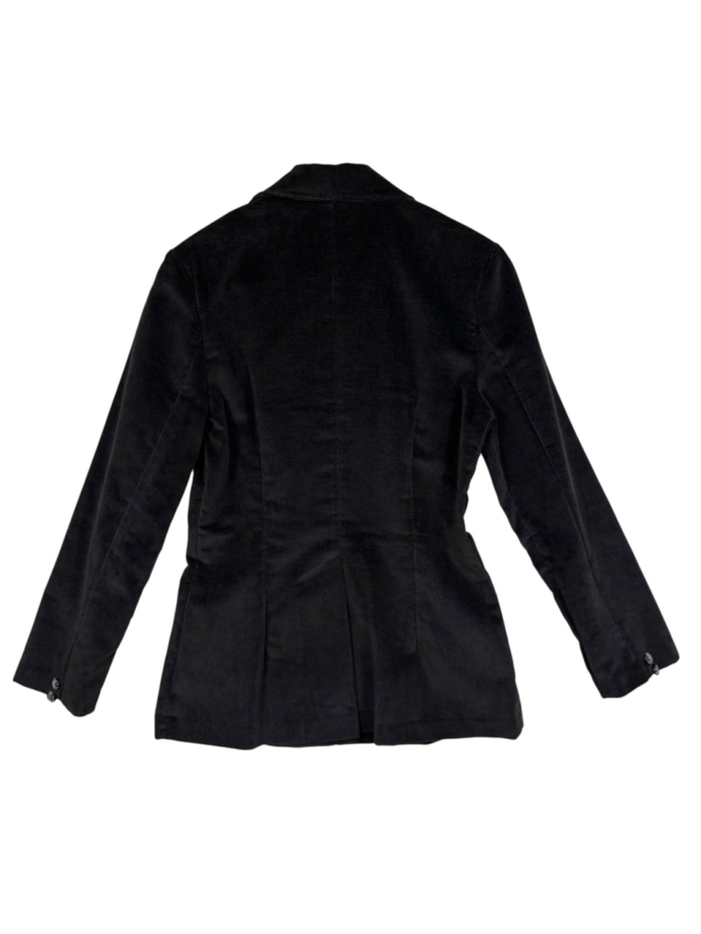Wrangler Blazer Jacket Black Corduroy Single Breasted Business Retro Womens 11 - Picture 3 of 10